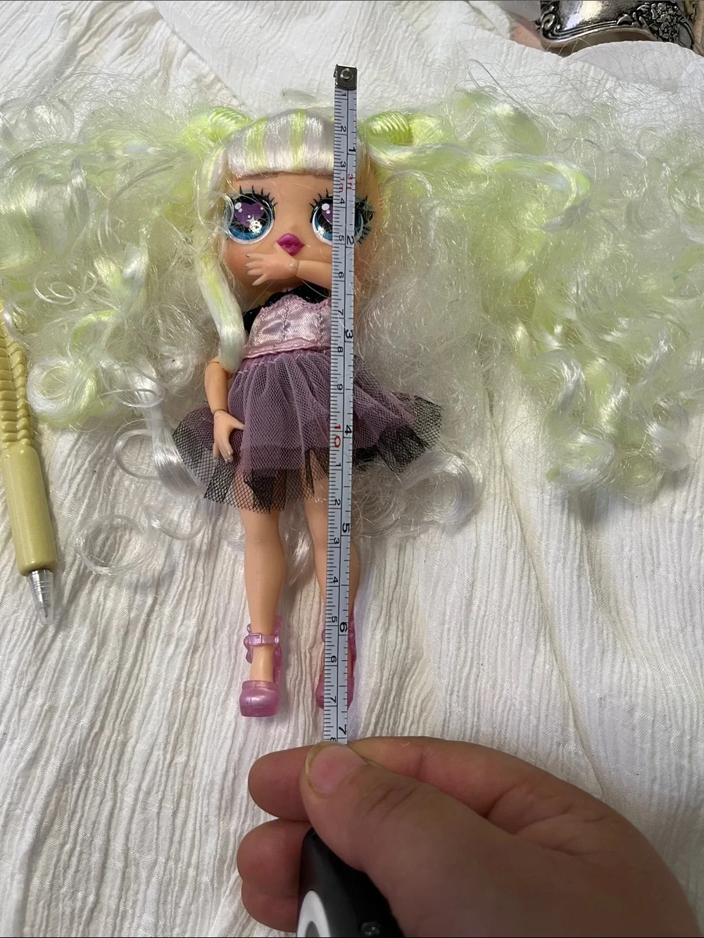 L.O.L. Surprise! Doll with Neon Lime & Lavender Hair and Pink Shoes